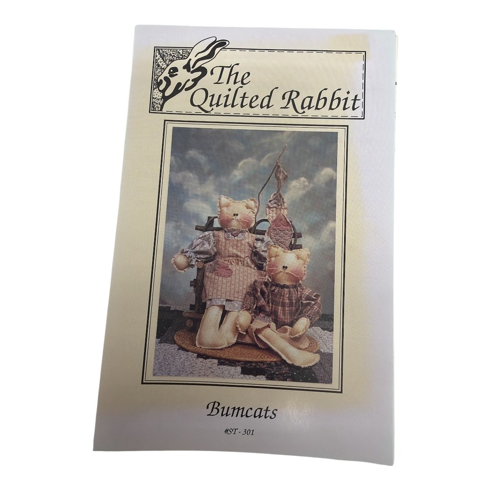 The Quilted Rabbit Bumcats Sewing Pattern Vintage 1991 New